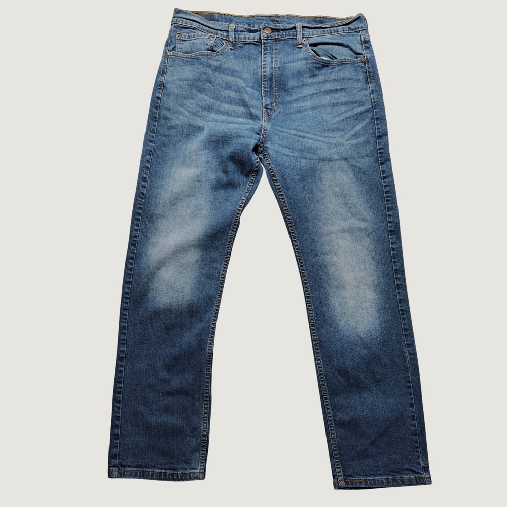 Levis 505 Regular Fit Jeans Mens 38x32 Medium Wash Excellent Straight Leg